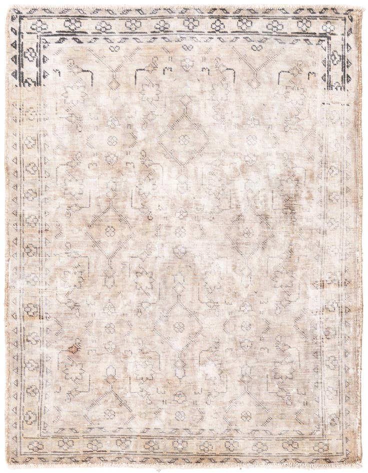 Detail image of 3' 3 x 5' Hand Knotted Ultra Vintage Persian Wool Rug