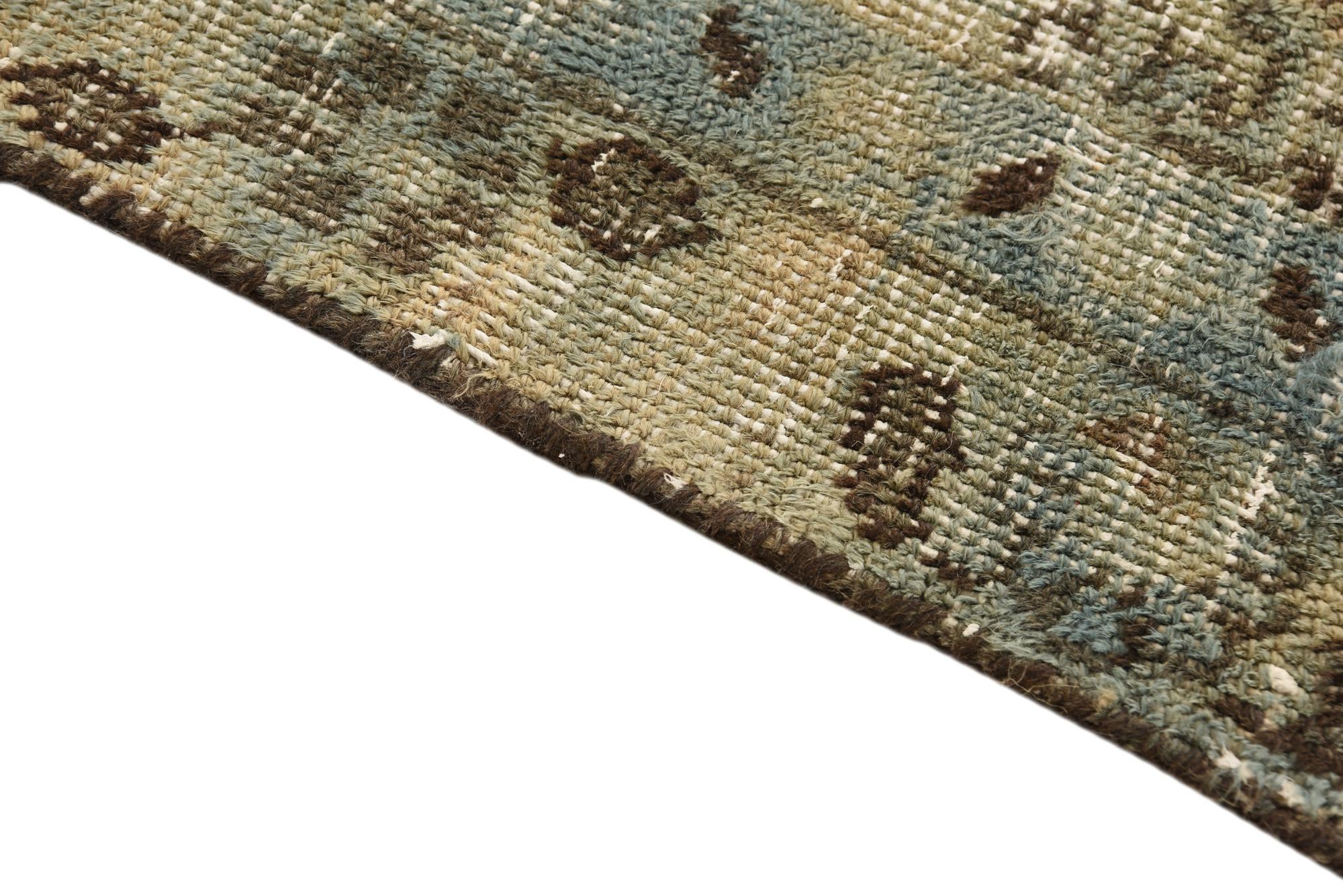 6' 5 x 9' 4 Hand Knotted Ultra Vintage Persian Wool Rug