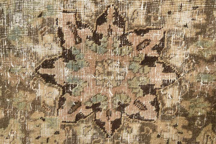 6' 5 x 9' 4 Hand Knotted Ultra Vintage Persian Wool Rug