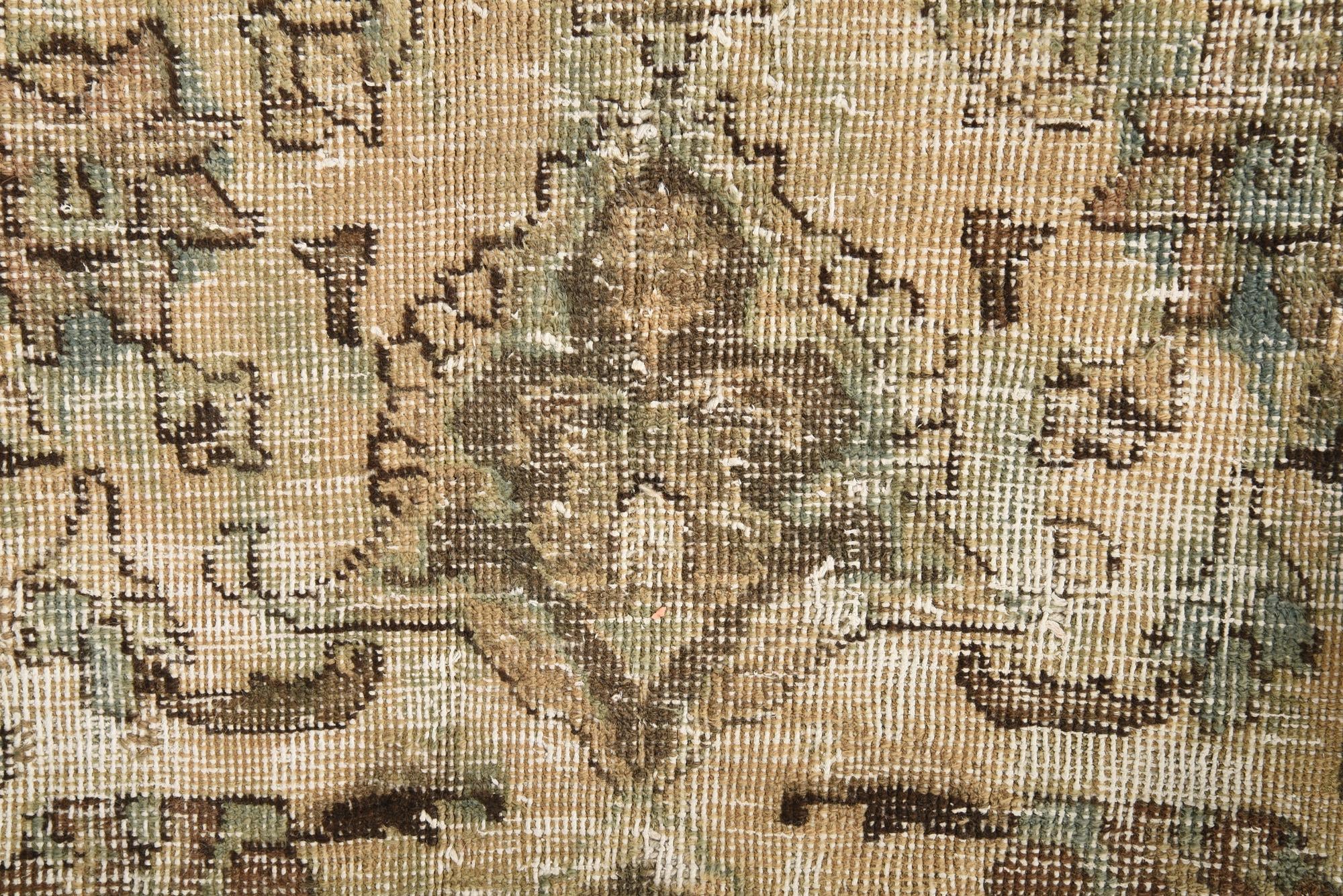 6' 5 x 9' 4 Hand Knotted Ultra Vintage Persian Wool Rug