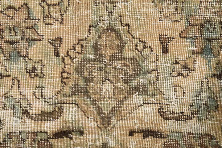 6' 5 x 9' 4 Hand Knotted Ultra Vintage Persian Wool Rug