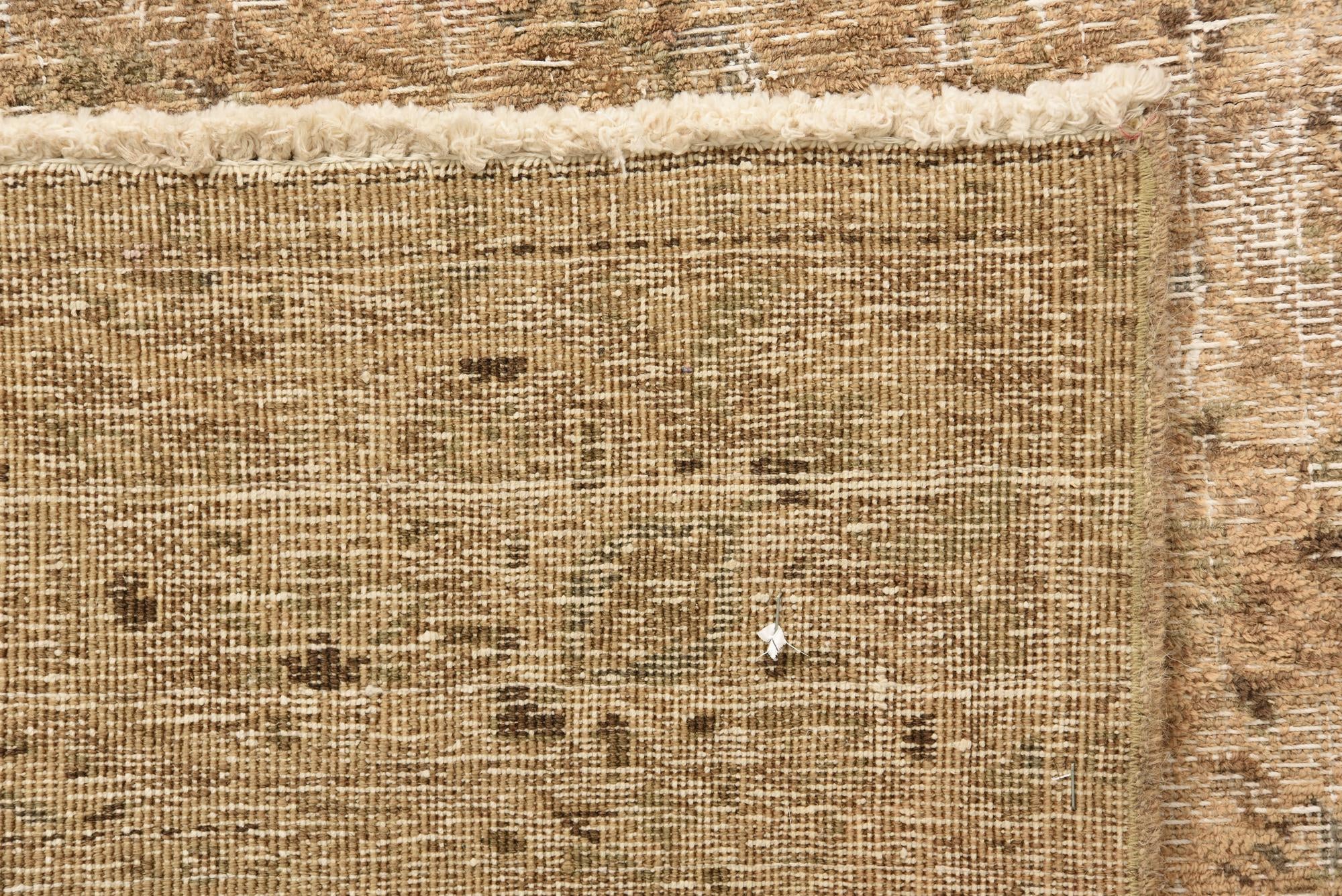 5' 10 x 9' 1 Hand Knotted Ultra Vintage Persian Wool Rug