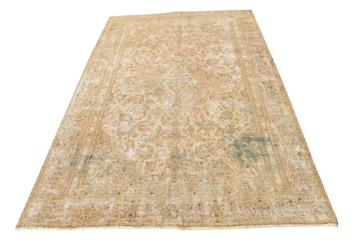 Detail image of 5' 10 x 9' 1 Hand Knotted Ultra Vintage Persian Wool Rug