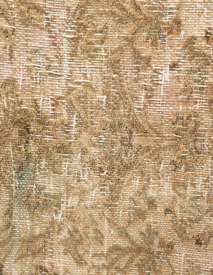 Detail image of 5' 10 x 9' 1  Hand Knotted Ultra Vintage Persian Wool Rug