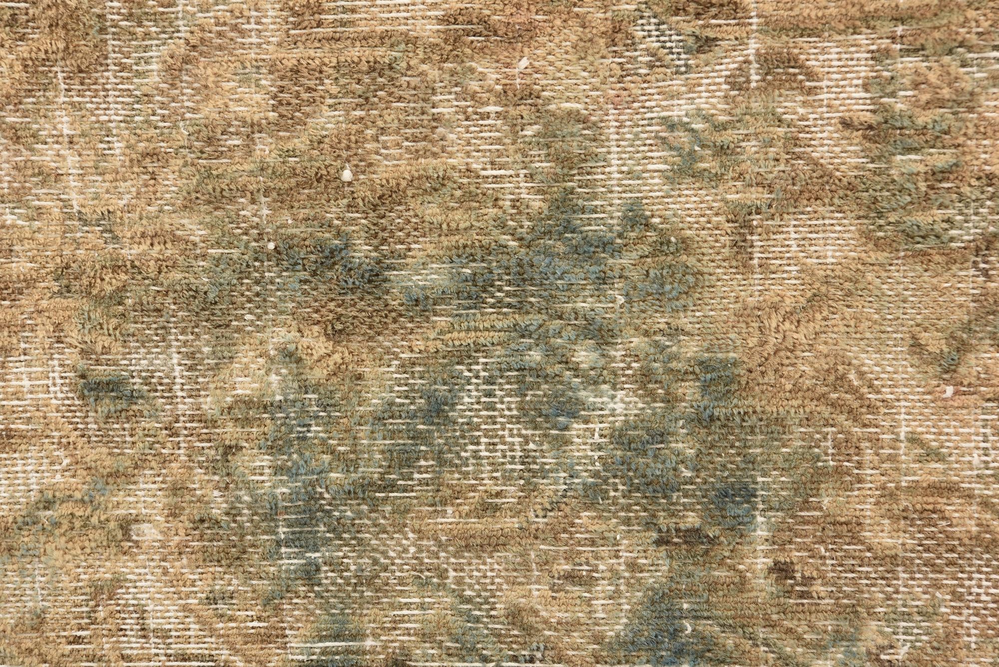 5' 10 x 9' 1 Hand Knotted Ultra Vintage Persian Wool Rug