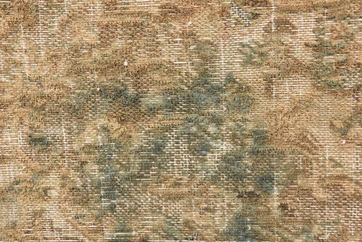 5' 10 x 9' 1 Hand Knotted Ultra Vintage Persian Wool Rug