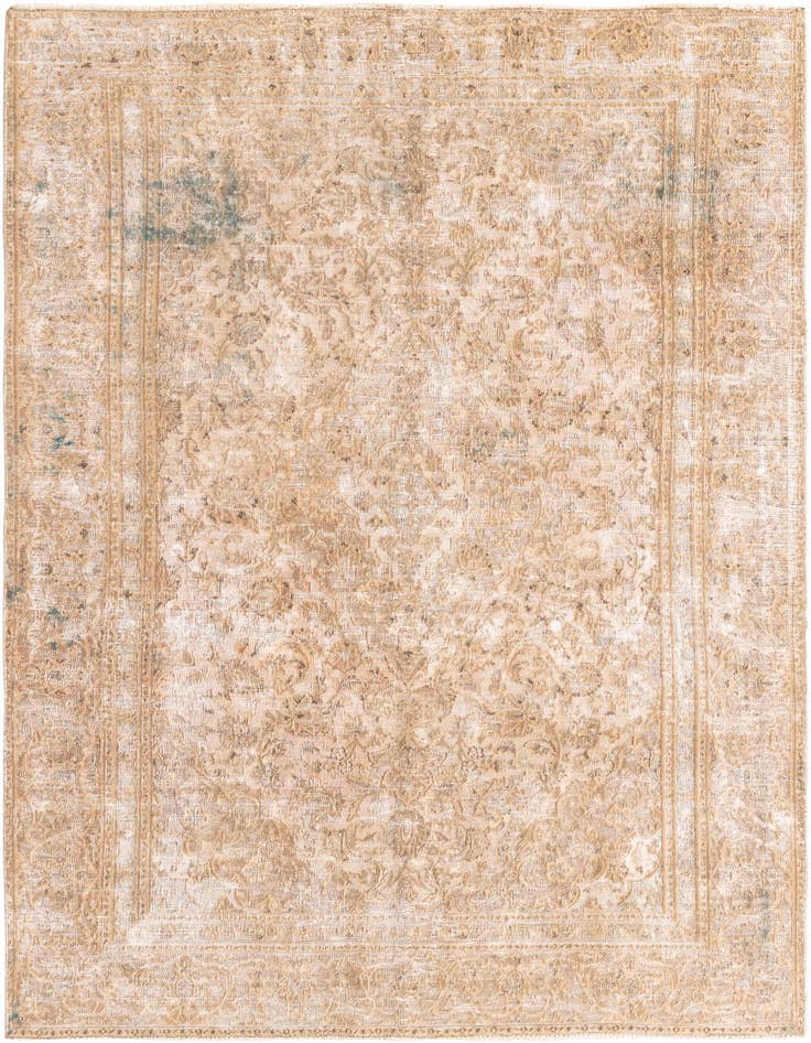 Detail image of 5' 10 x 9' 1 Hand Knotted Ultra Vintage Persian Wool Rug