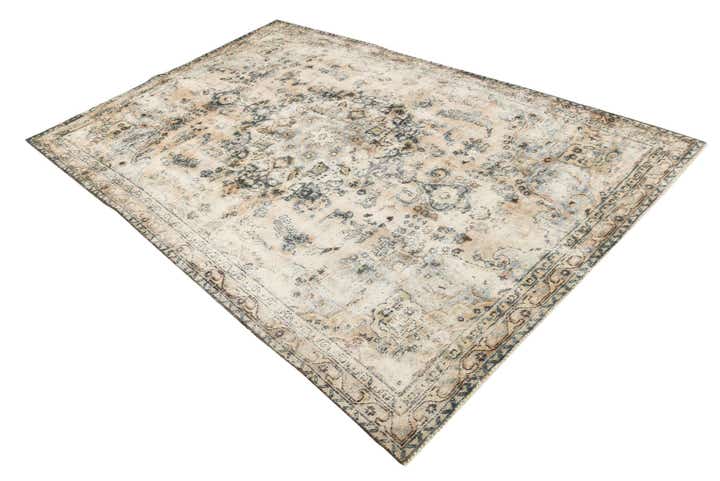 5' 8 x 8' 7 Hand Knotted Ultra Vintage Persian Wool Rug