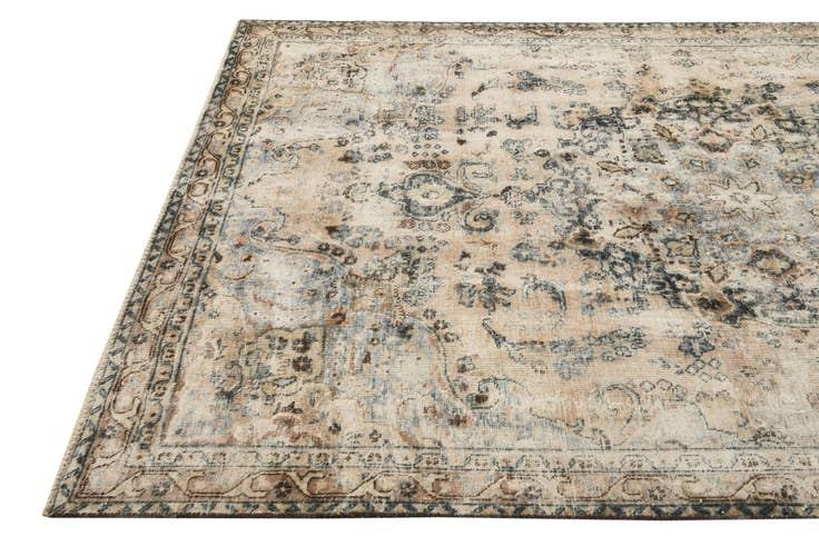 Detail image of 5' 8 x 8' 7 Hand Knotted Ultra Vintage Persian Wool Rug
