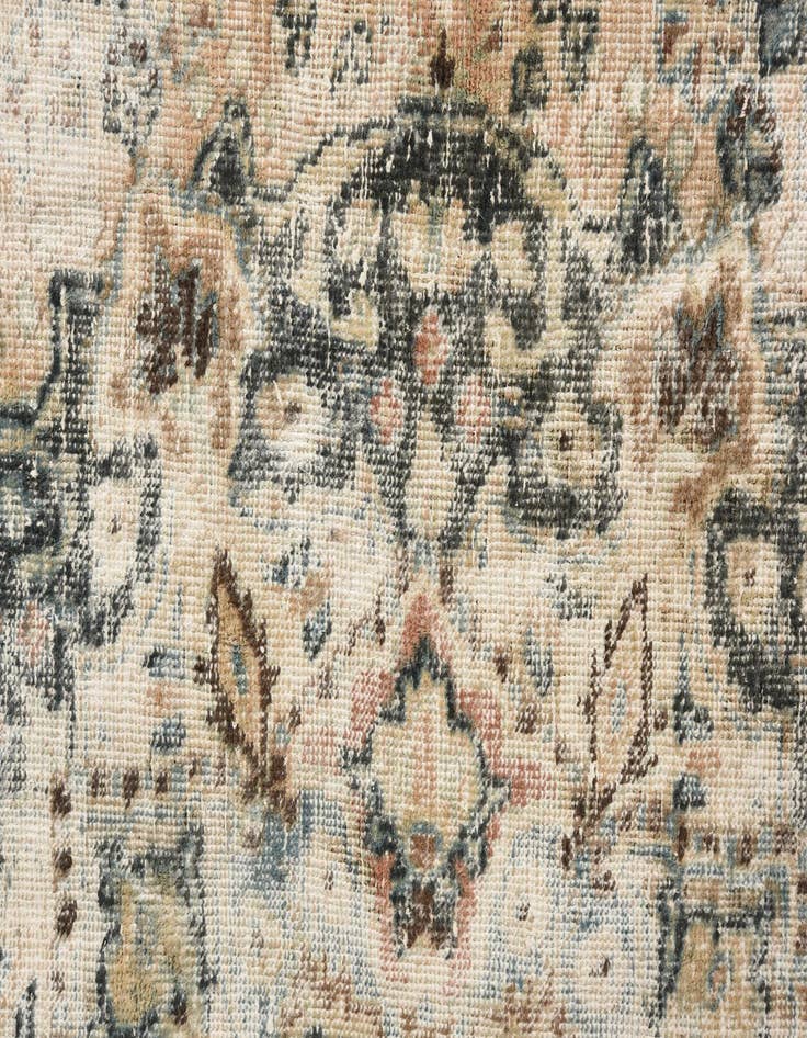 Detail image of 5' 8 x 8' 7  Hand Knotted Ultra Vintage Persian Wool Rug