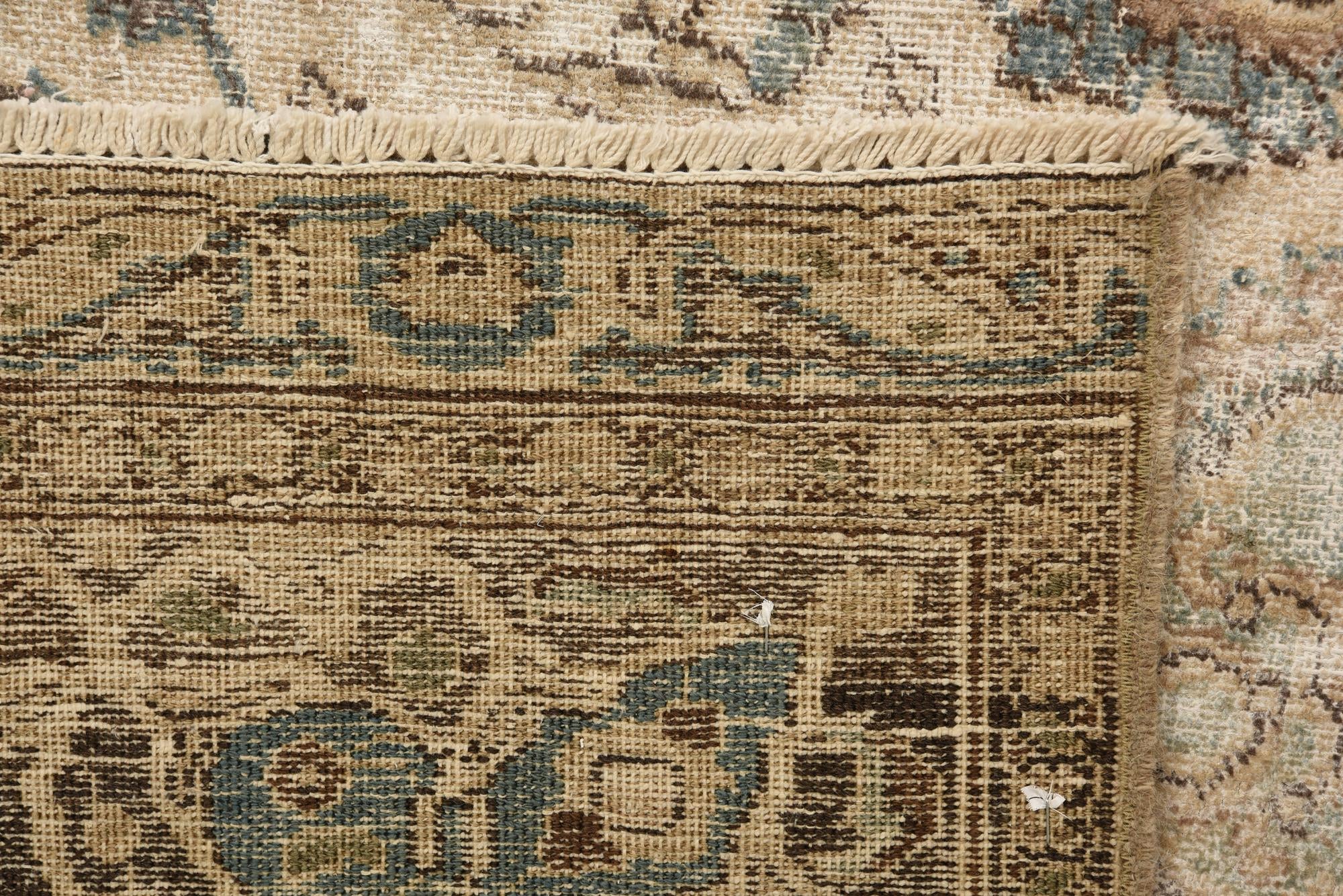 7' 1 x 10' Hand Knotted Ultra Vintage Persian Wool Rug
