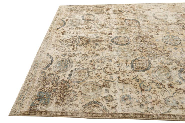 Detail image of 7' 1 x 10' Hand Knotted Ultra Vintage Persian Wool Rug