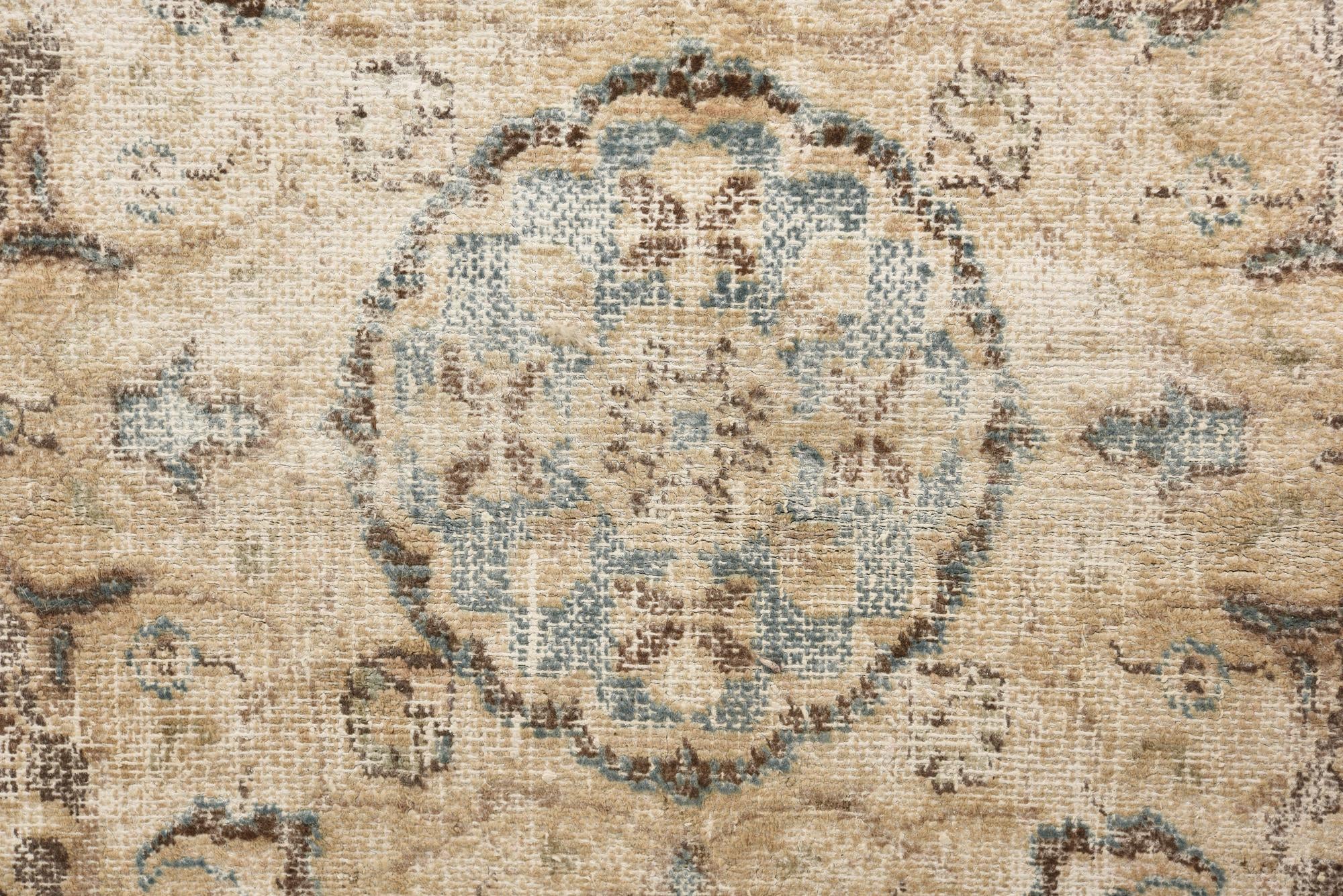 7' 1 x 10' Hand Knotted Ultra Vintage Persian Wool Rug