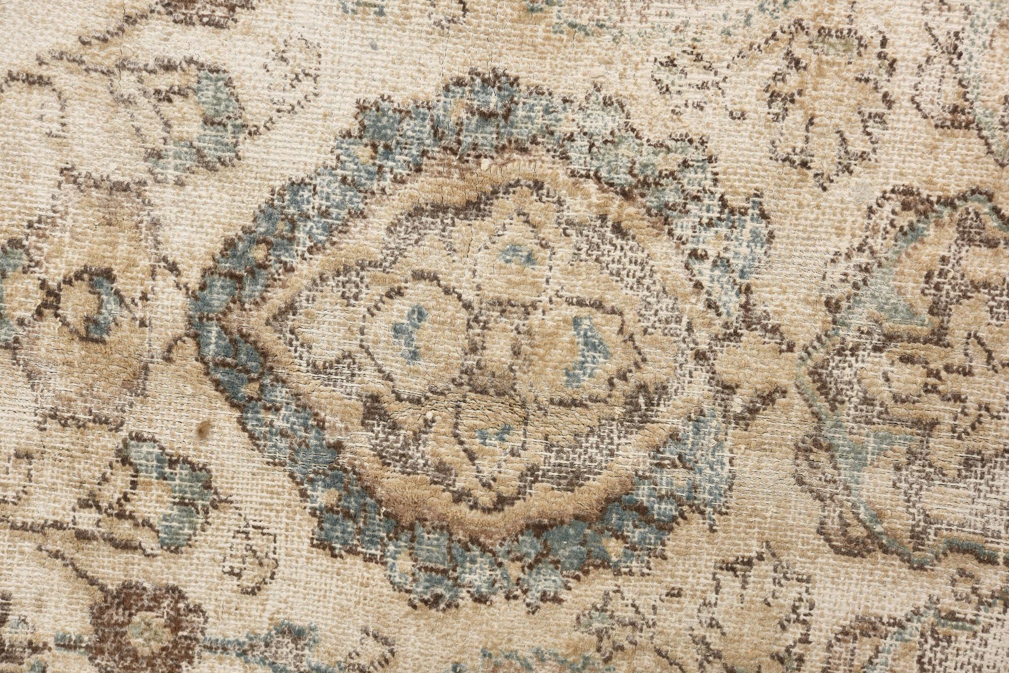 7' 1 x 10' Hand Knotted Ultra Vintage Persian Wool Rug