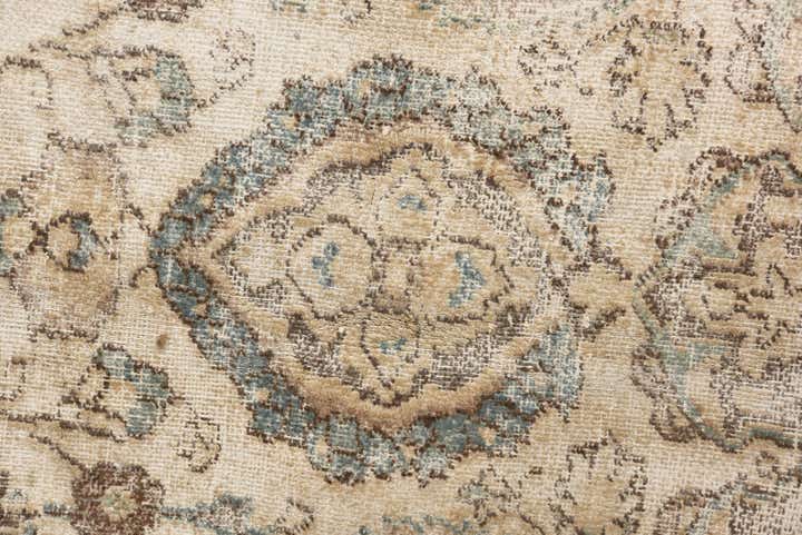 7' 1 x 10' Hand Knotted Ultra Vintage Persian Wool Rug