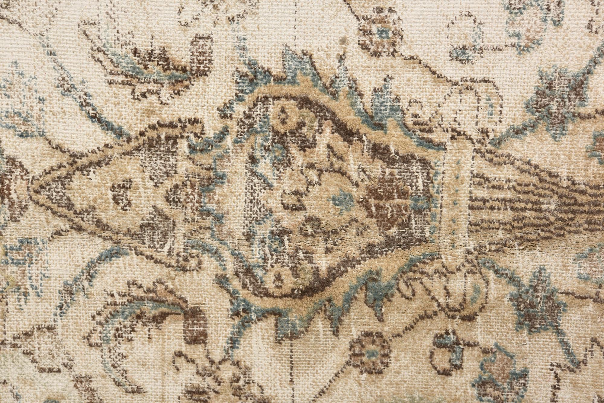7' 1 x 10' Hand Knotted Ultra Vintage Persian Wool Rug