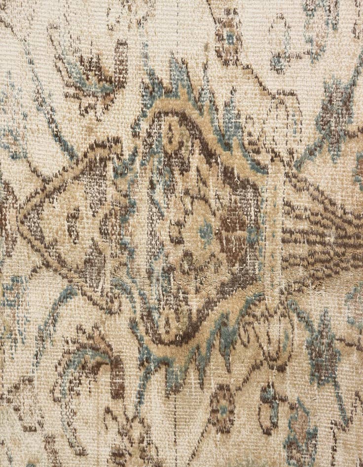 Detail image of 7' 1 x 10'  Hand Knotted Ultra Vintage Persian Wool Rug