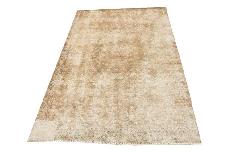 Detail image of 3' 10 x 6' 3 Hand Knotted Ultra Vintage Persian Wool Rug