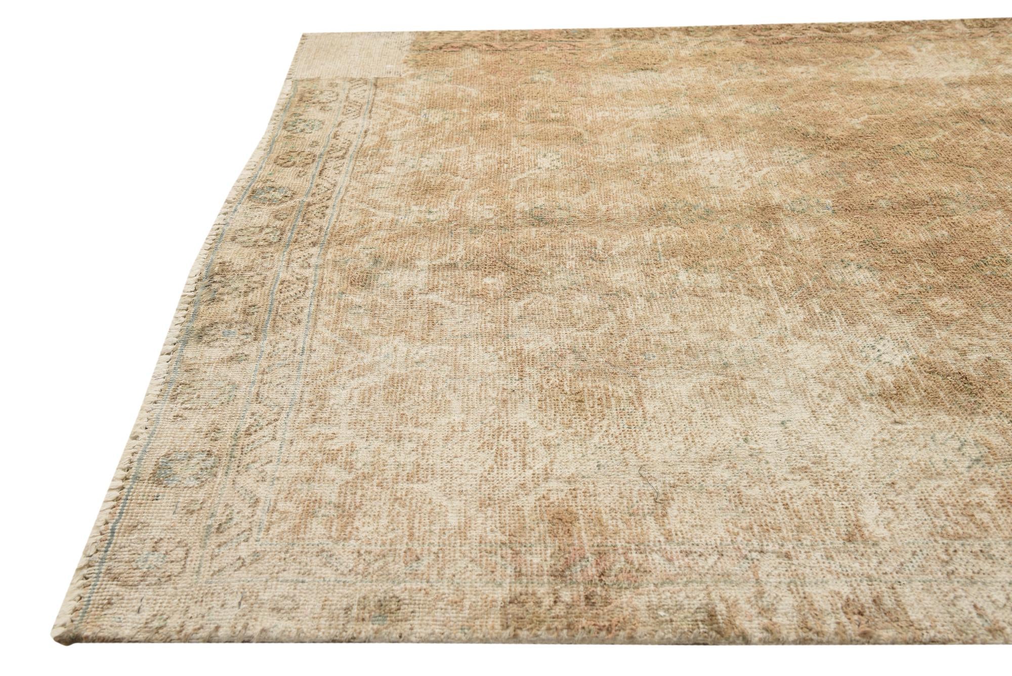 3' 10 x 6' 3 Hand Knotted Ultra Vintage Persian Wool Rug