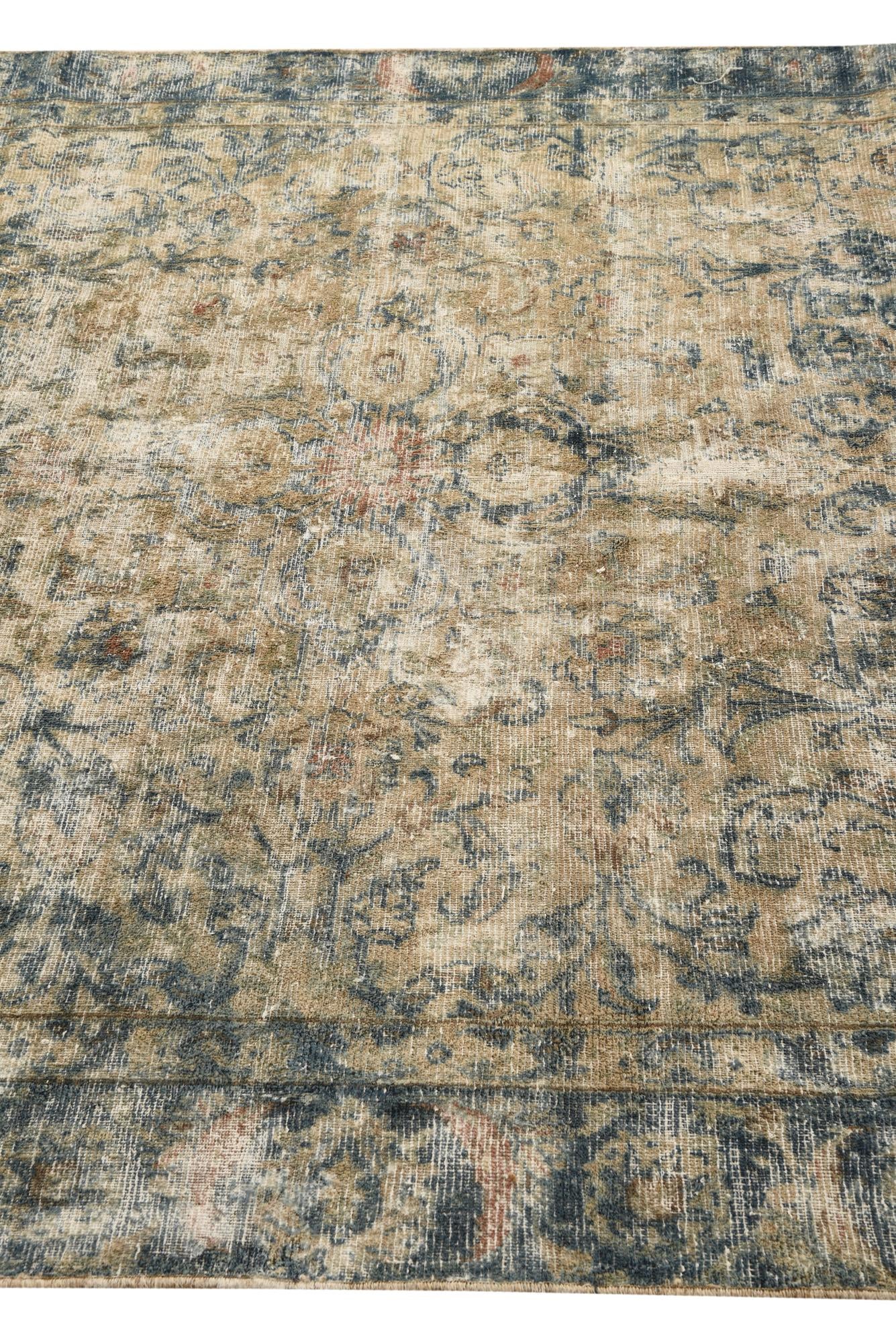 6' x 8' 9 Hand Knotted Ultra Vintage Persian Wool Rug