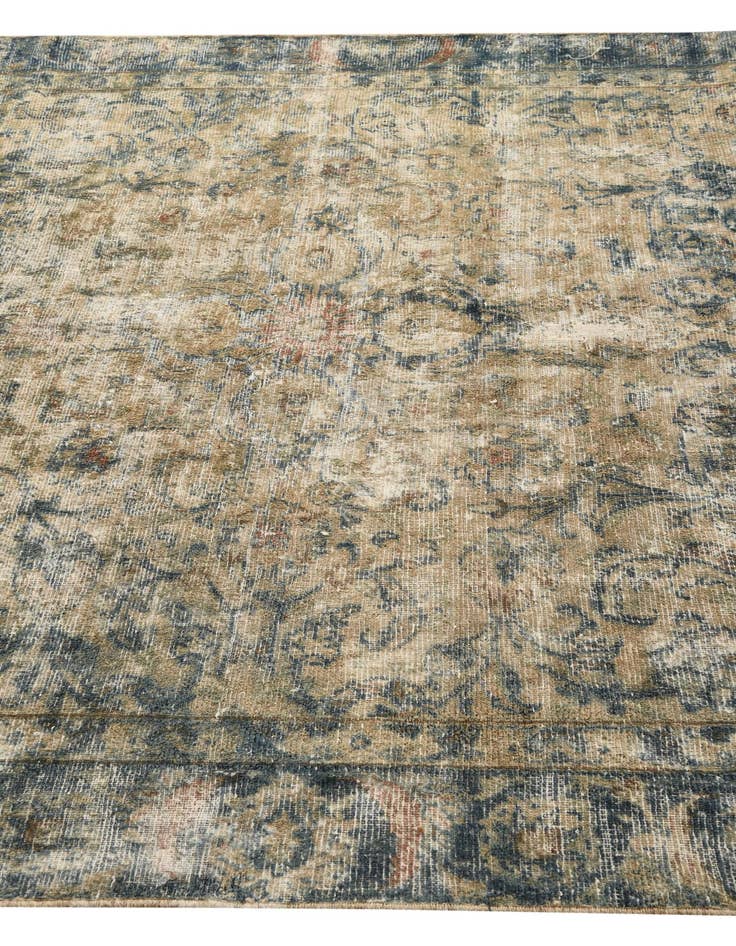 Detail image of 6' x 8' 9  Hand Knotted Ultra Vintage Persian Wool Rug