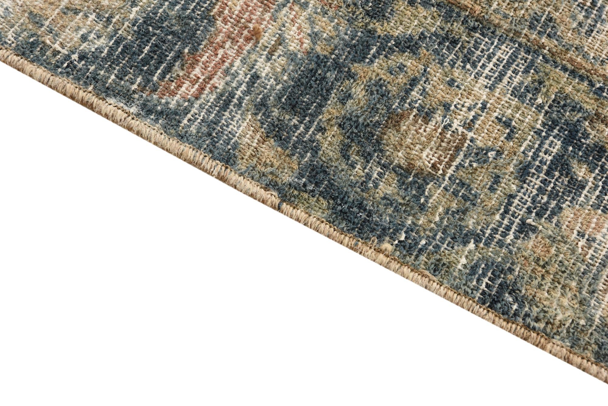 6' x 8' 9 Hand Knotted Ultra Vintage Persian Wool Rug