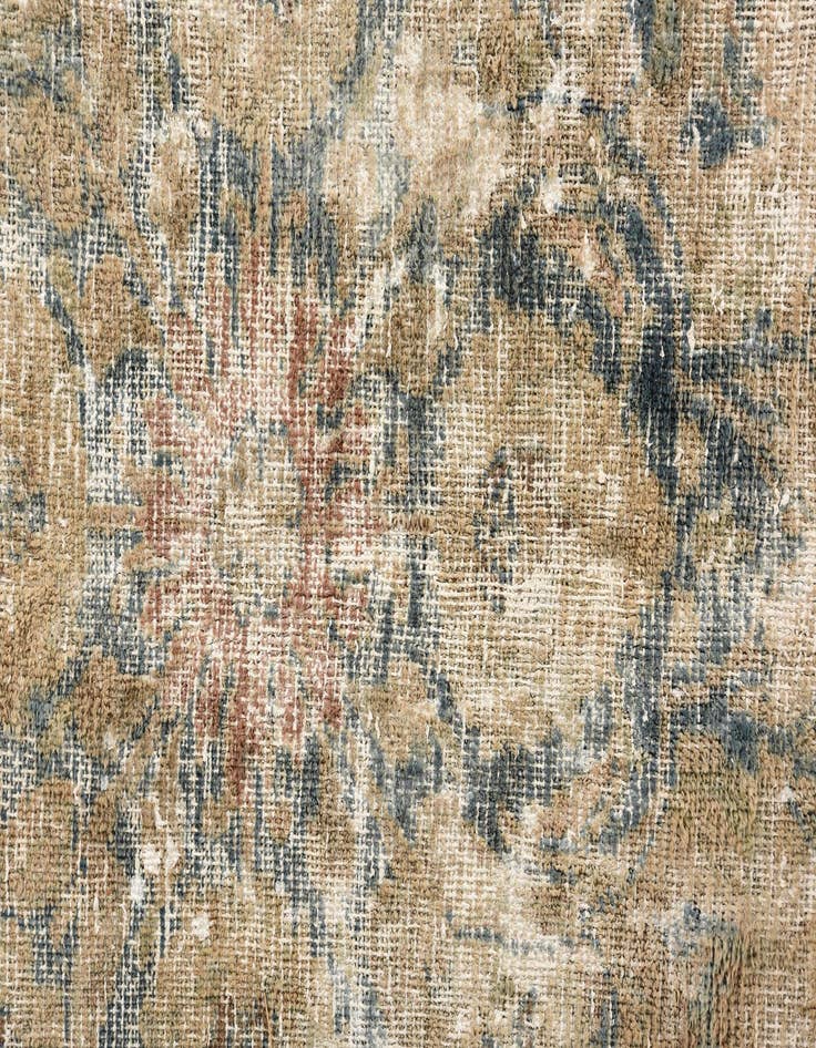 Detail image of 6' x 8' 9  Hand Knotted Ultra Vintage Persian Wool Rug