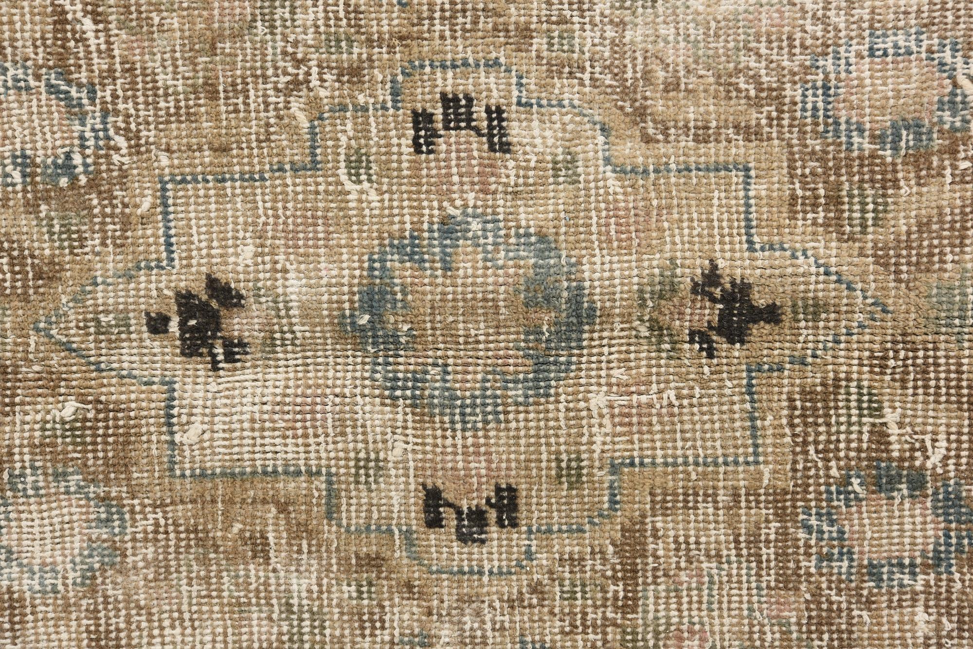 6' 2 x 9' Hand Knotted Ultra Vintage Persian Wool Rug