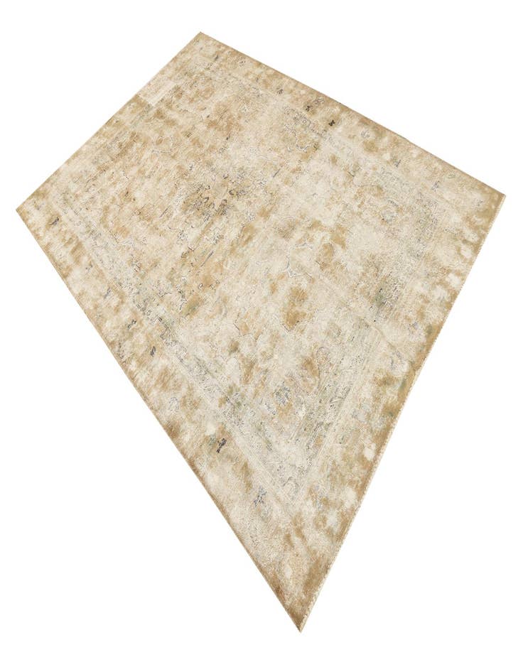 Detail image of 5' 8 x 8' 3  Hand Knotted Ultra Vintage Persian Wool Rug