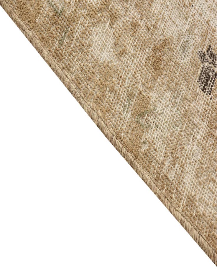 Detail image of 5' 8 x 8' 3  Hand Knotted Ultra Vintage Persian Wool Rug