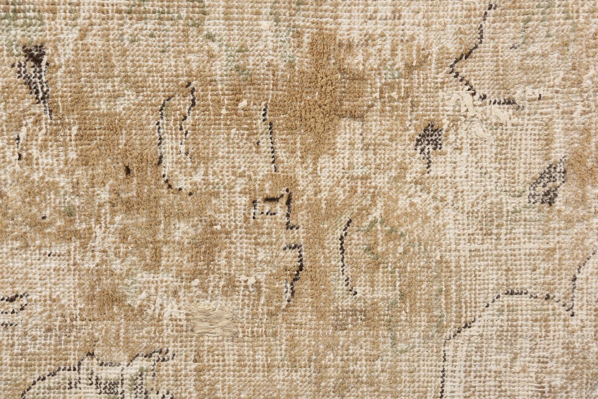 5' 8 x 8' 3 Hand Knotted Ultra Vintage Persian Wool Rug