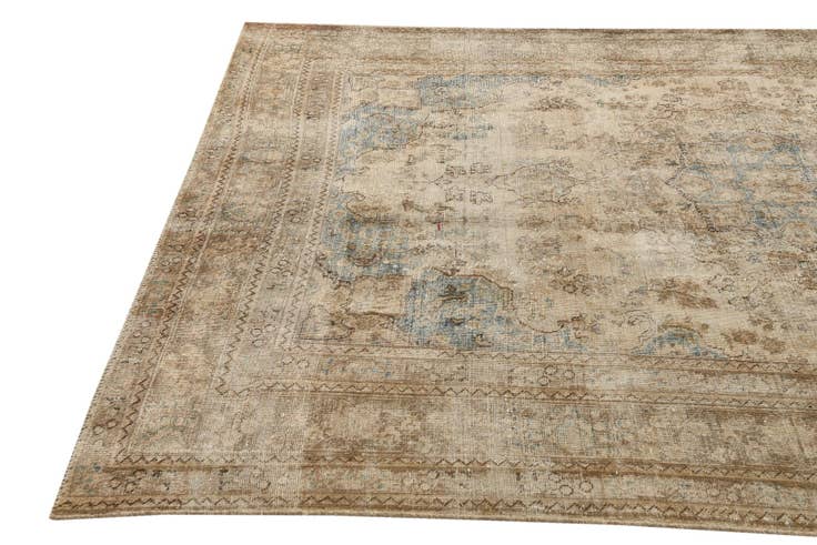 Detail image of 6' 6 x 9' 5 Hand Knotted Ultra Vintage Persian Wool Rug