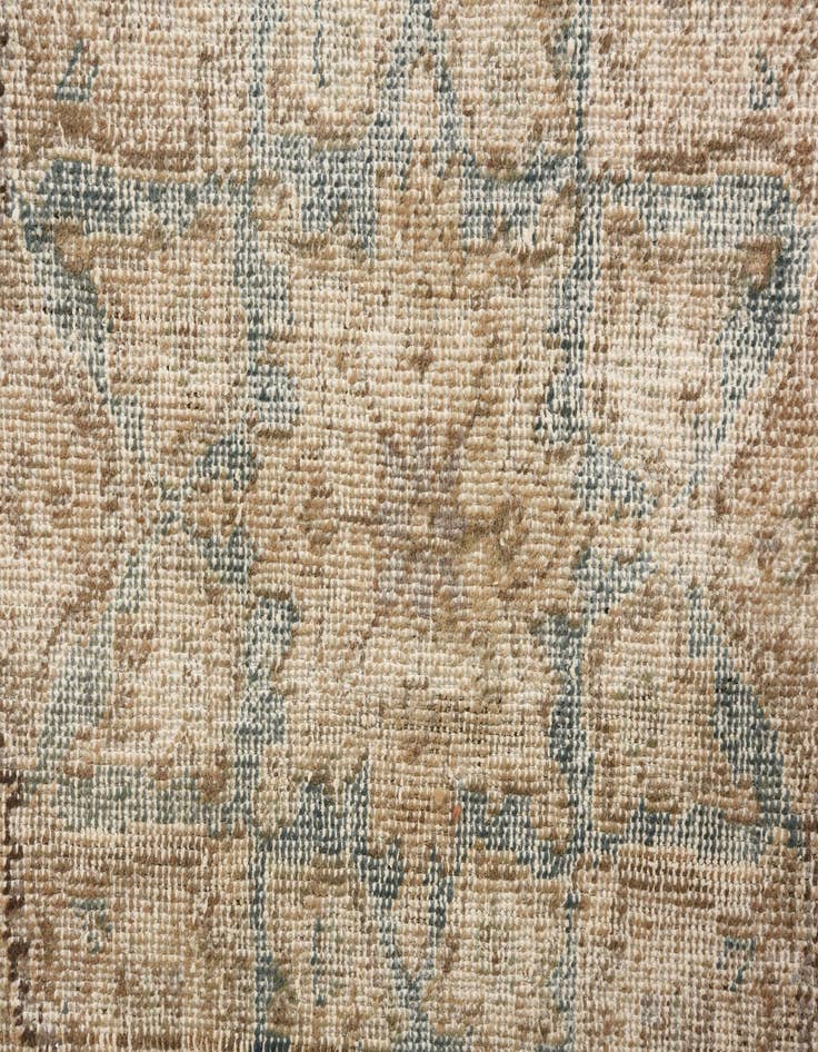 Detail image of 6' 6 x 9' 5  Hand Knotted Ultra Vintage Persian Wool Rug