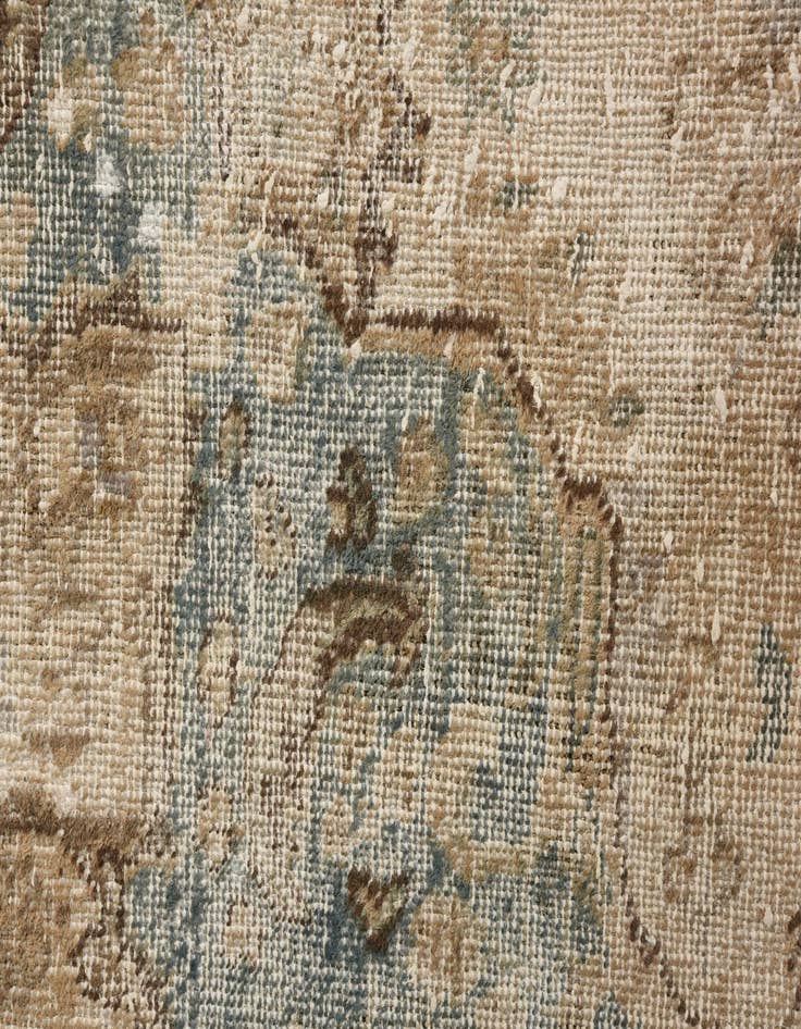Detail image of 6' 6 x 9' 5  Hand Knotted Ultra Vintage Persian Wool Rug