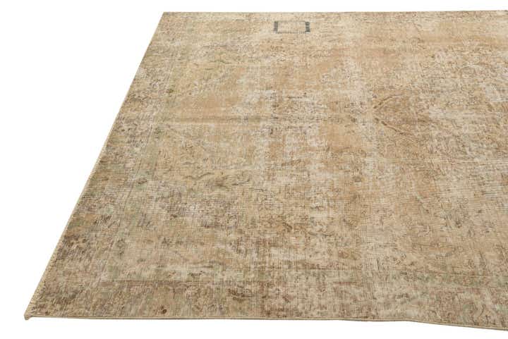 7' x 9' 9 Hand Knotted Ultra Vintage Persian Wool Rug
