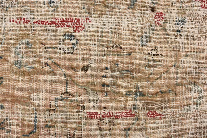 6' 1 x 8' 9 Hand Knotted Ultra Vintage Persian Wool Rug