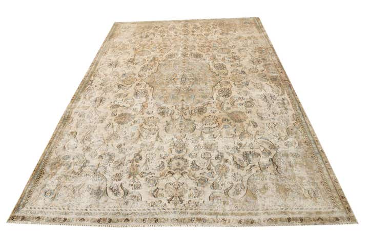7' 1 x 10' 7 Hand Knotted Ultra Vintage Persian Wool Rug