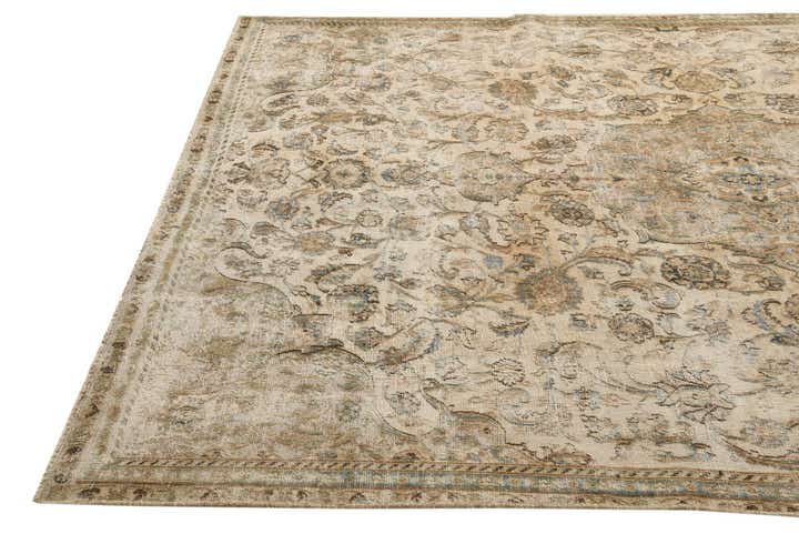 7' 1 x 10' 7 Hand Knotted Ultra Vintage Persian Wool Rug