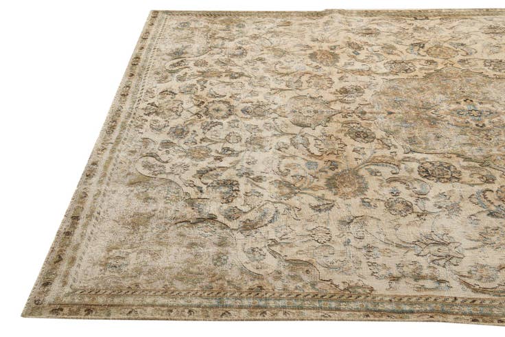 Detail image of 7' 1 x 10' 7 Hand Knotted Ultra Vintage Persian Wool Rug