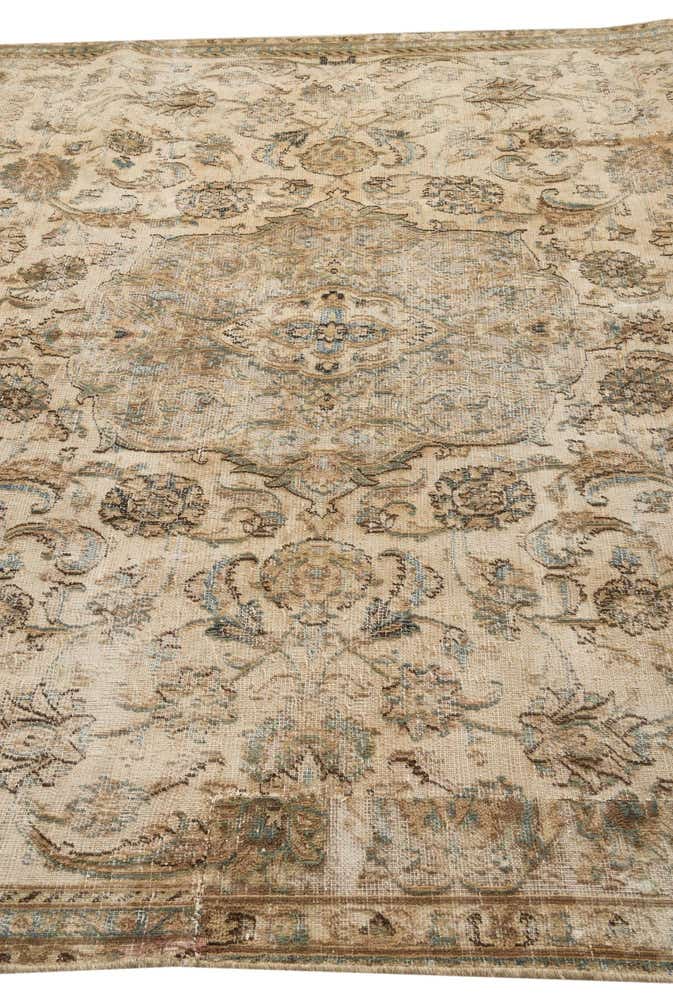 7' 1 x 10' 7 Hand Knotted Ultra Vintage Persian Wool Rug