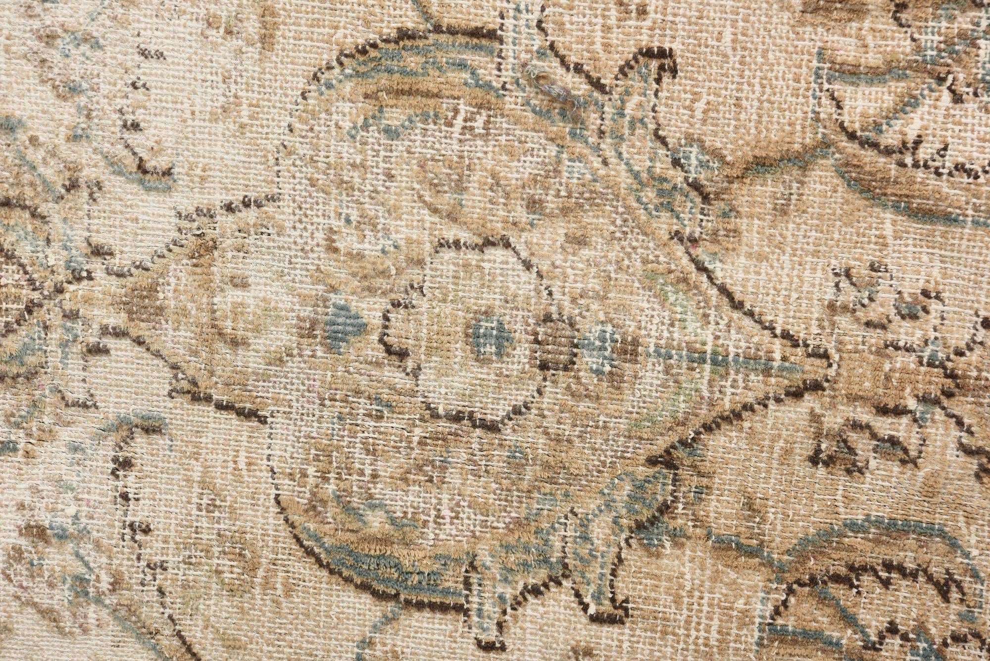 7' 1 x 10' 7 Hand Knotted Ultra Vintage Persian Wool Rug