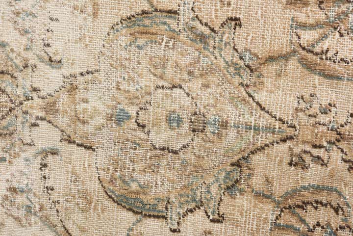 7' 1 x 10' 7 Hand Knotted Ultra Vintage Persian Wool Rug