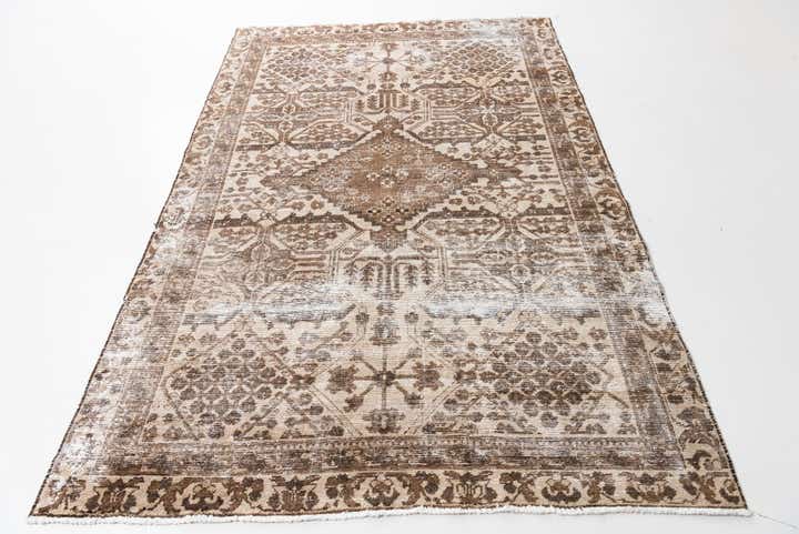 185cm x 275cm Handgeknüpft Ultra Vintage Persisch Wolle Teppich