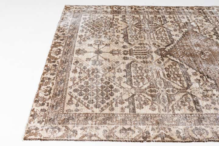 185cm x 275cm Handgeknüpft Ultra Vintage Persisch Wolle Teppich