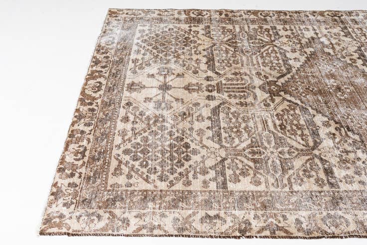 Detailansicht von 185cm x 275cm Handgeknüpft Ultra Vintage Persisch Wolle Teppich