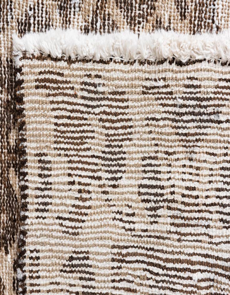 Detail image of 6' 1 x 9'  Hand Knotted Ultra Vintage Persian Wool Rug