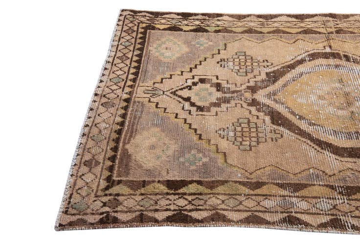 Detail image of 4' 5 x 7' 7 Hand Knotted Ultra Vintage Persian Wool Rug