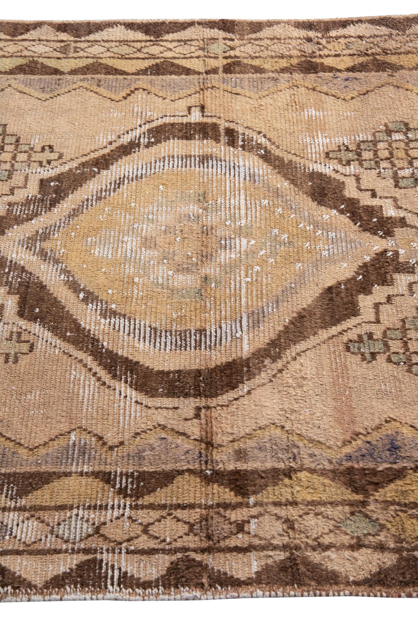 4' 5 x 7' 7 Hand Knotted Ultra Vintage Persian Wool Rug