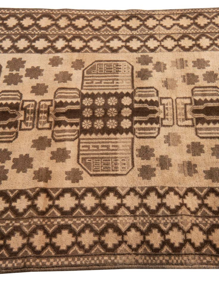 Detail image of 3' 5 x 6' 3  Hand Knotted Ultra Vintage Persian Wool Rug