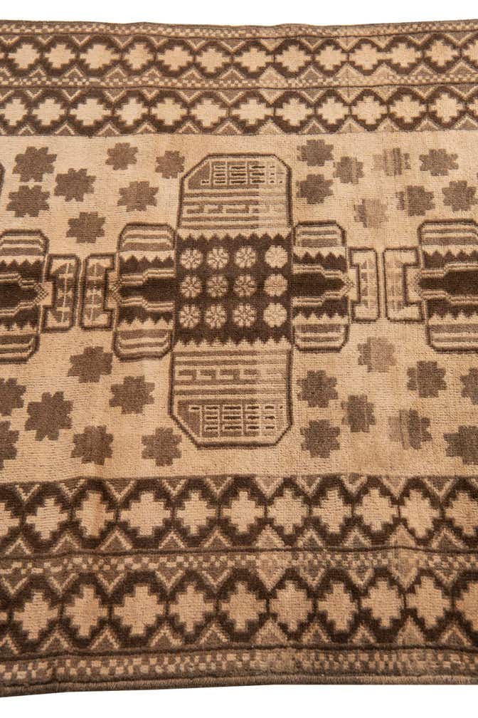 3' 5 x 6' 3 Hand Knotted Ultra Vintage Persian Wool Rug